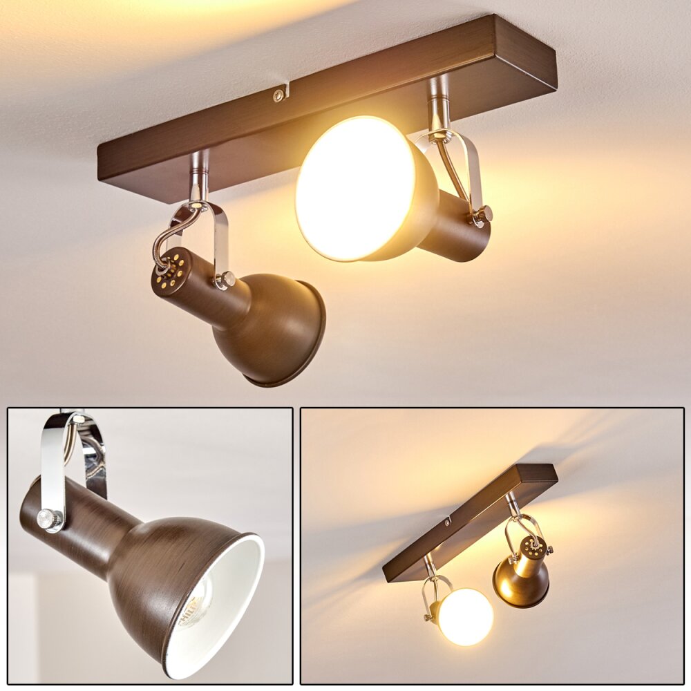 Danikon Plafondlamp Bruin, 2-lichts main product photo