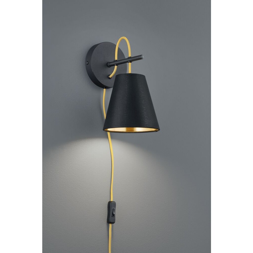 Trio ANDREUS Muurlamp Zwart, 1-licht main product photo