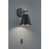 Trio ANDREUS Muurlamp Zwart, 1-licht