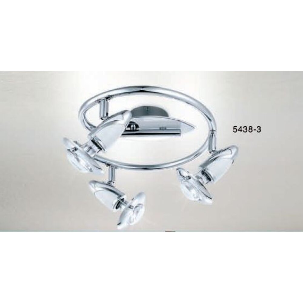 Globo LORD Spotlamp Chroom, roestvrij staal, 3-lichts main product photo