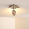 Zuoz Plafondlamp Nikkel mat, 1-licht