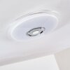 Haderup Plafondlamp LED Chroom, Wit, 1-licht, Afstandsbediening, Kleurwisselaar
