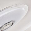 Haderup Plafondlamp LED Chroom, Wit, 1-licht, Afstandsbediening, Kleurwisselaar