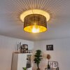Hobart Plafondlamp Zwart-Goud, 1-licht