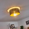 Hobart Plafondlamp Zwart-Goud, 1-licht