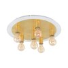 Eglo PASSANO Plafondlamp Goud, Wit, 6-lichts