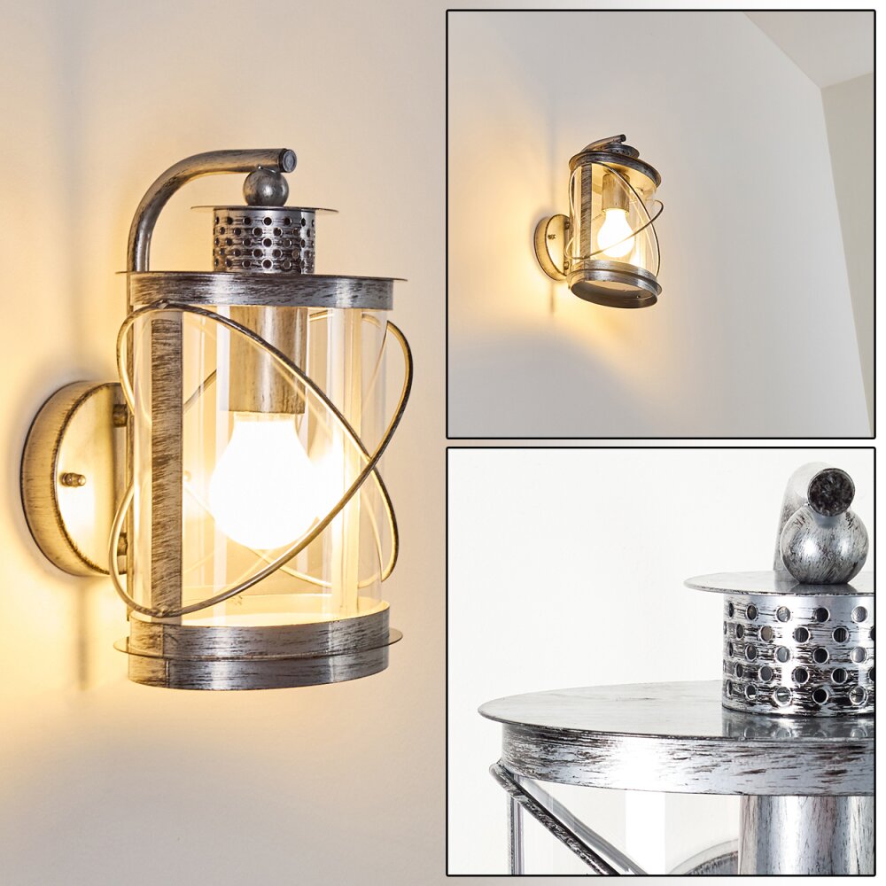 Chamesol Buiten muurverlichting Donkerbruin, Zilver, 1-licht main product photo