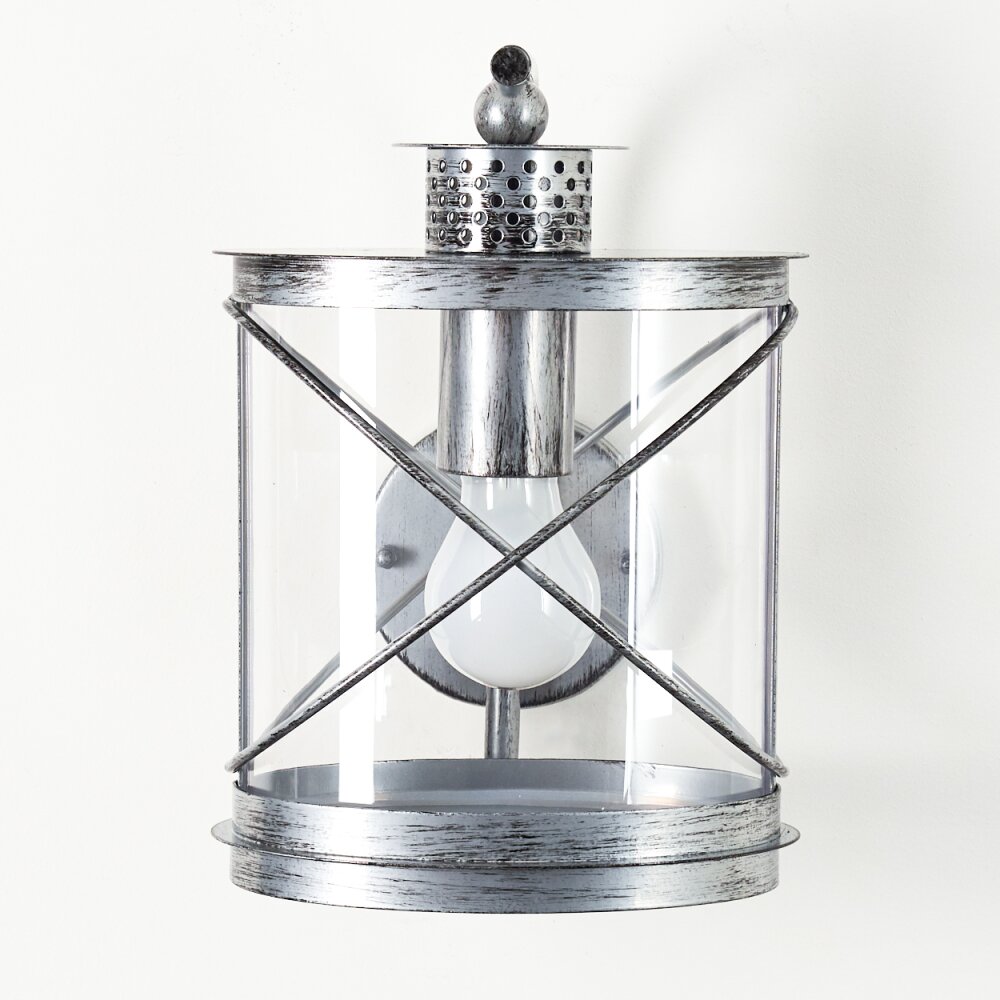 Chamesol Buiten muurverlichting Donkerbruin, Zilver, 1-licht