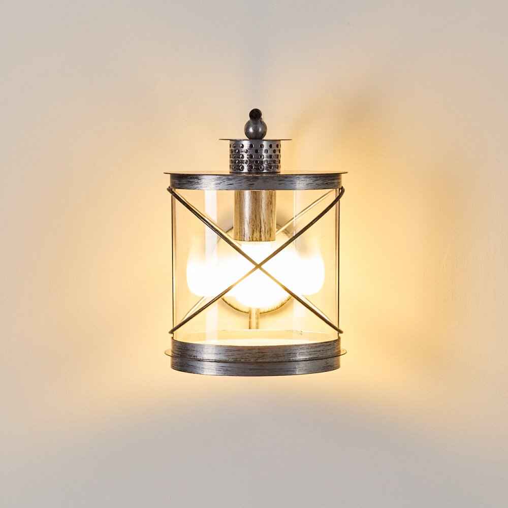Chamesol Buiten muurverlichting Donkerbruin, Zilver, 1-licht