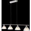 Globo RUBEN Hanger Nikkel mat, 4-lichts