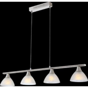 Globo RUBEN Hanger Nikkel mat, 4-lichts