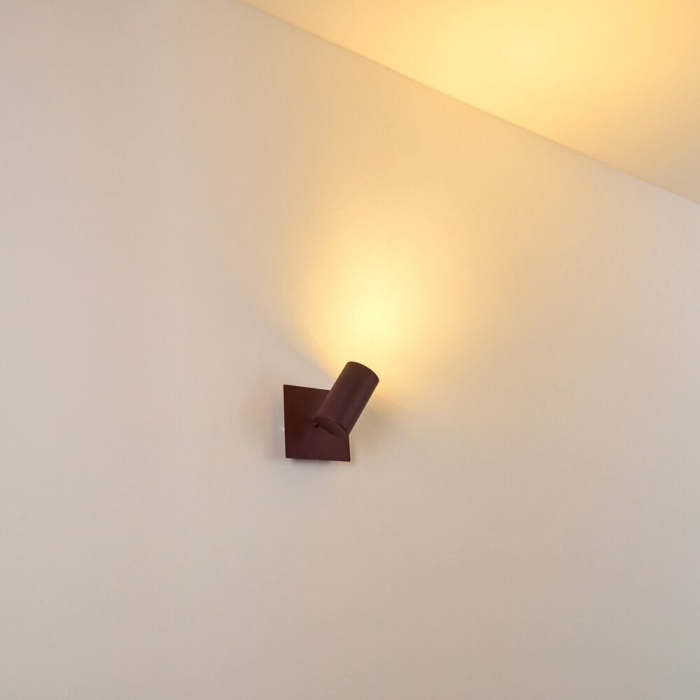 Zuoz Muurspot Roest, 1-licht