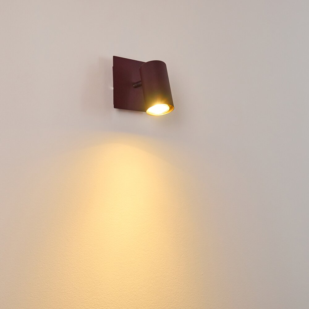Zuoz Muurspot Roest, 1-licht