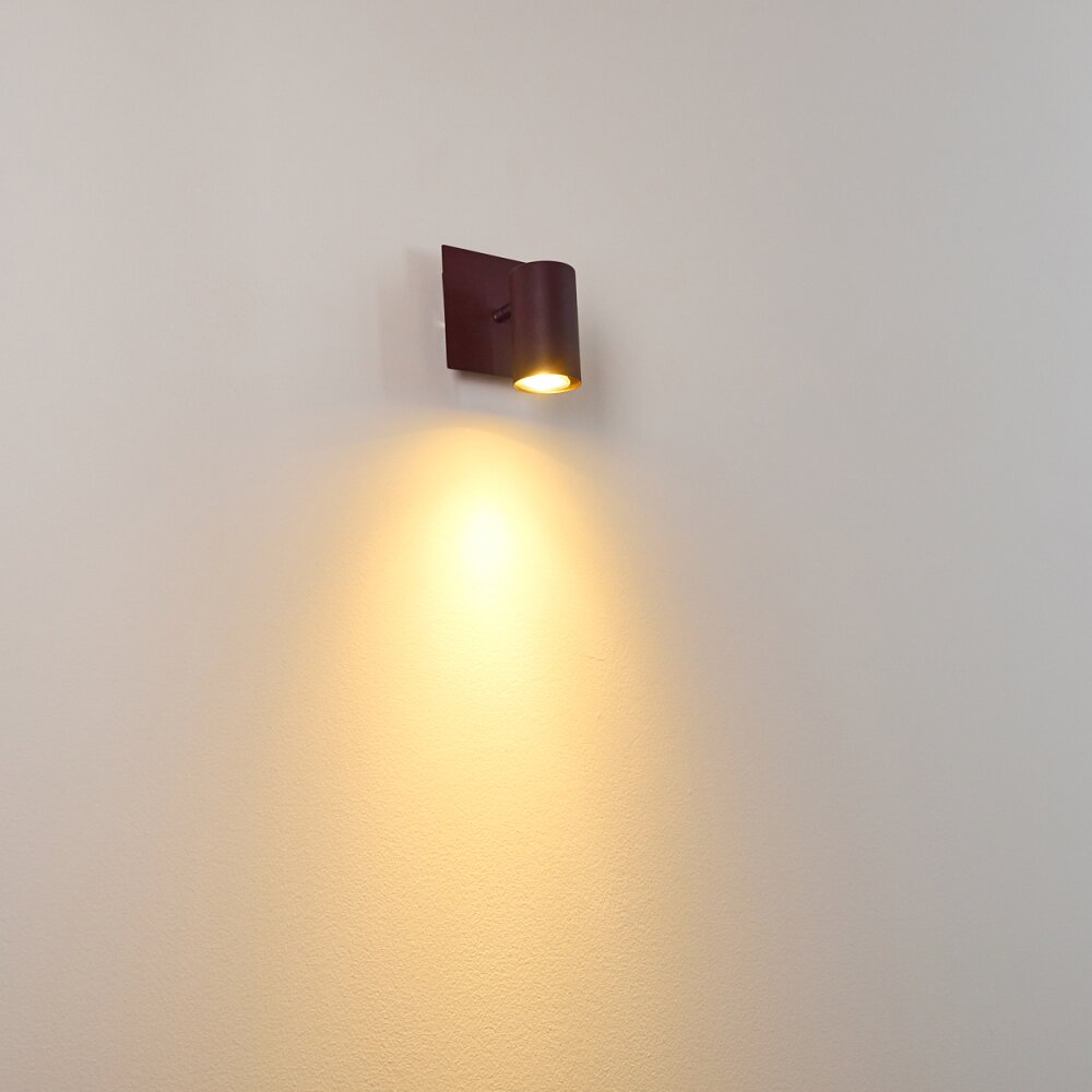 Zuoz Muurspot Roest, 1-licht
