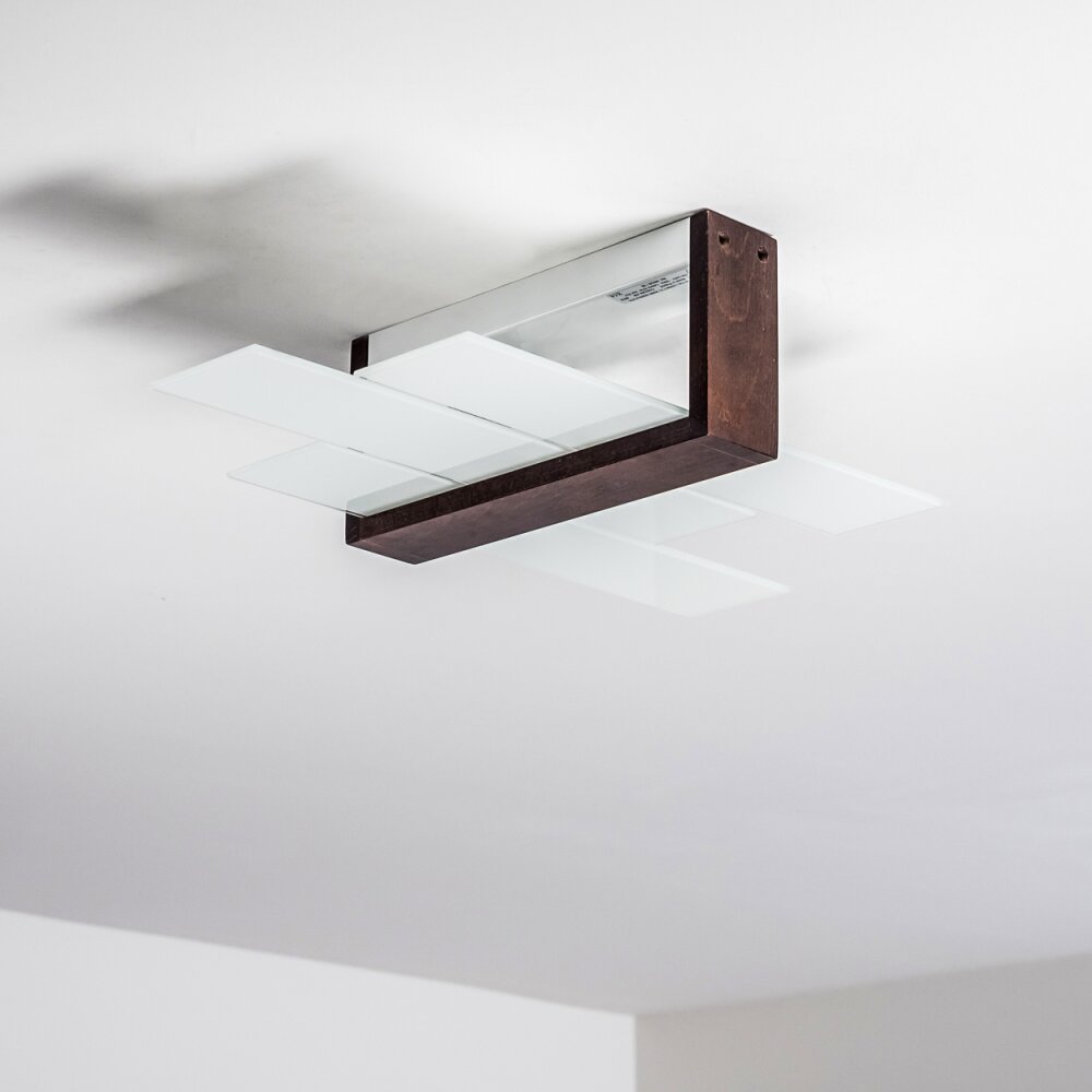 Lovikka Plafondlamp Hout donker, 1-licht