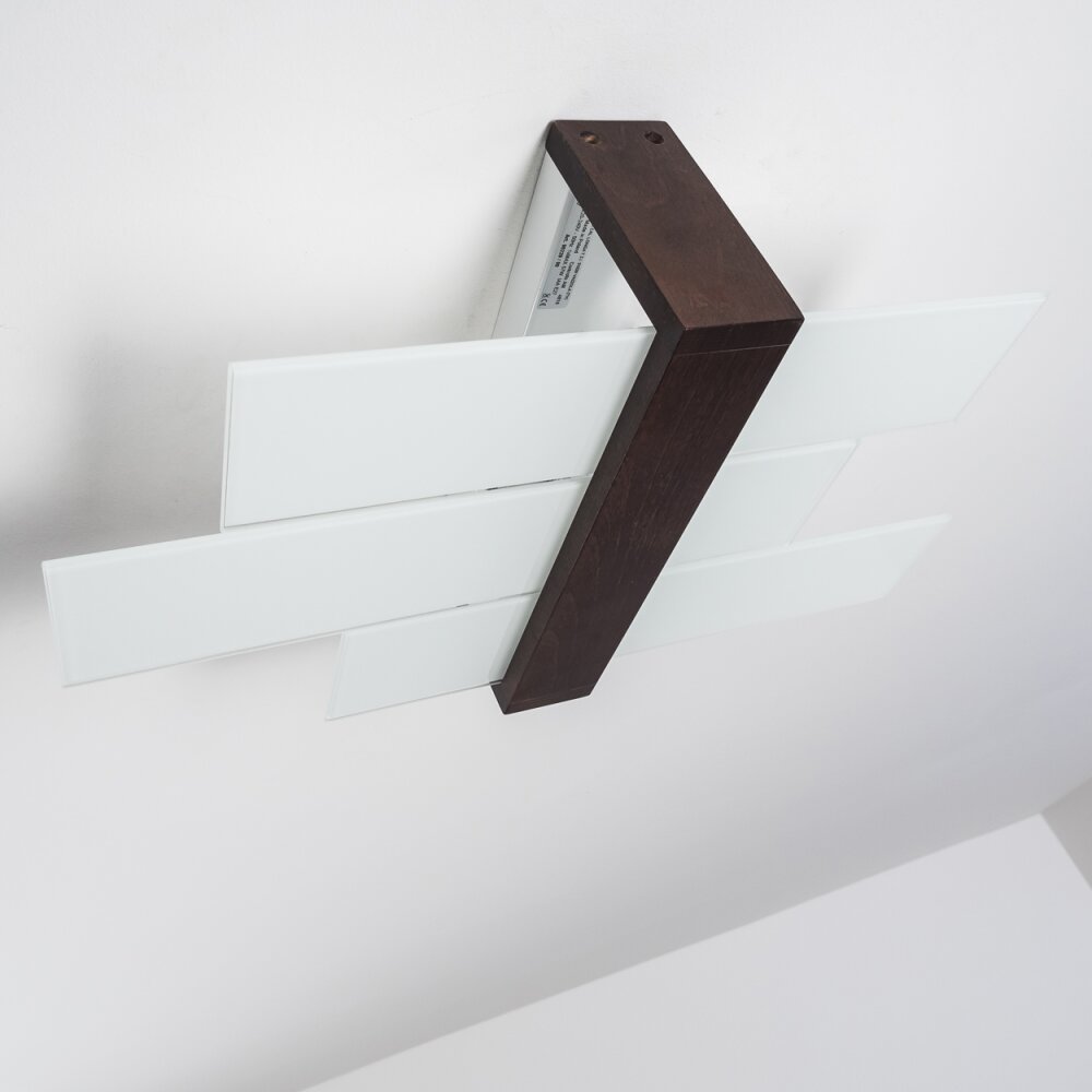 Lovikka Plafondlamp Hout donker, 1-licht