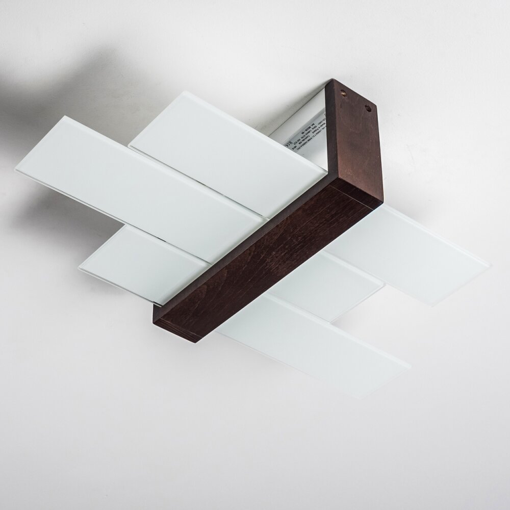 Lovikka Plafondlamp Hout donker, 1-licht