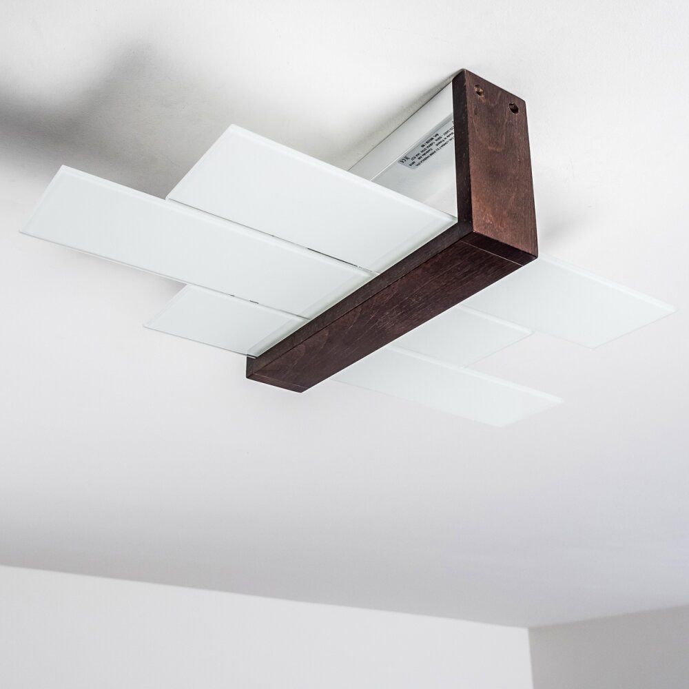 Lovikka Plafondlamp Hout donker, 1-licht