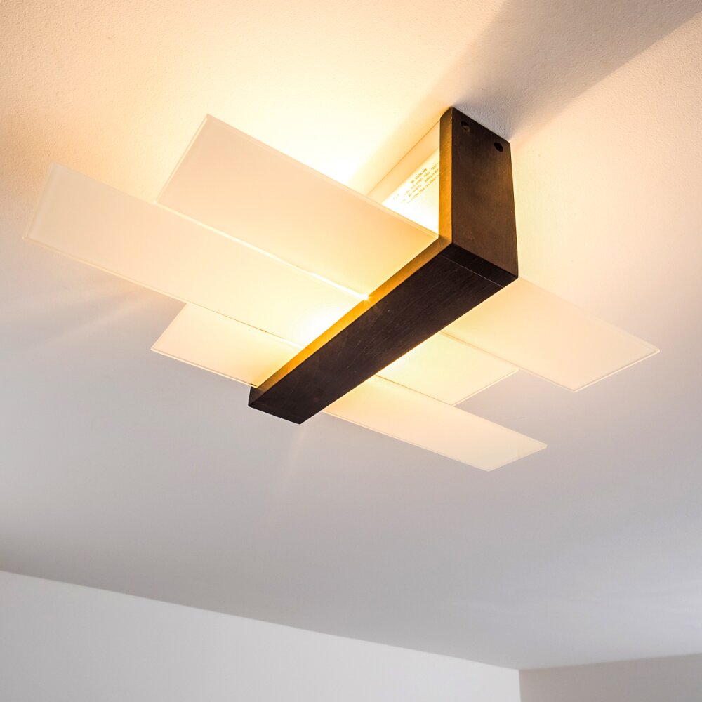 Lovikka Plafondlamp Hout donker, 1-licht