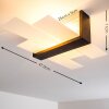 Lovikka Plafondlamp Hout donker, 1-licht