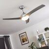 Sanford plafondventilator Zilver, 1-licht, Afstandsbediening