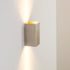 Tabera Muurlamp Staal geborsteld, 2-lichts