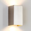 Tabera Muurlamp Staal geborsteld, 2-lichts