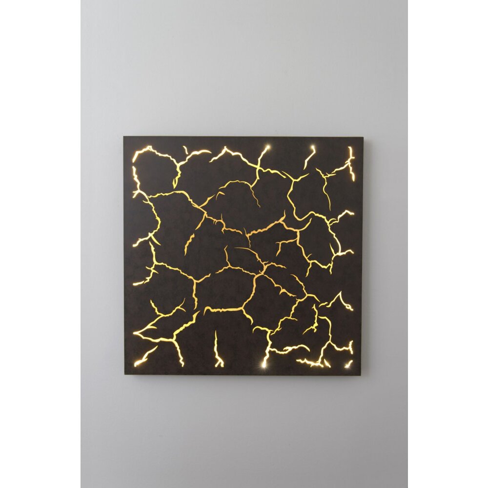Holländer LARICA Muurlamp LED Bruin, Goud, Zwart, 1-licht main product photo