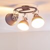 Dompierre Plafondlamp Grijs, Wit, 3-lichts