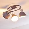Dompierre Plafondlamp Grijs, Wit, 3-lichts