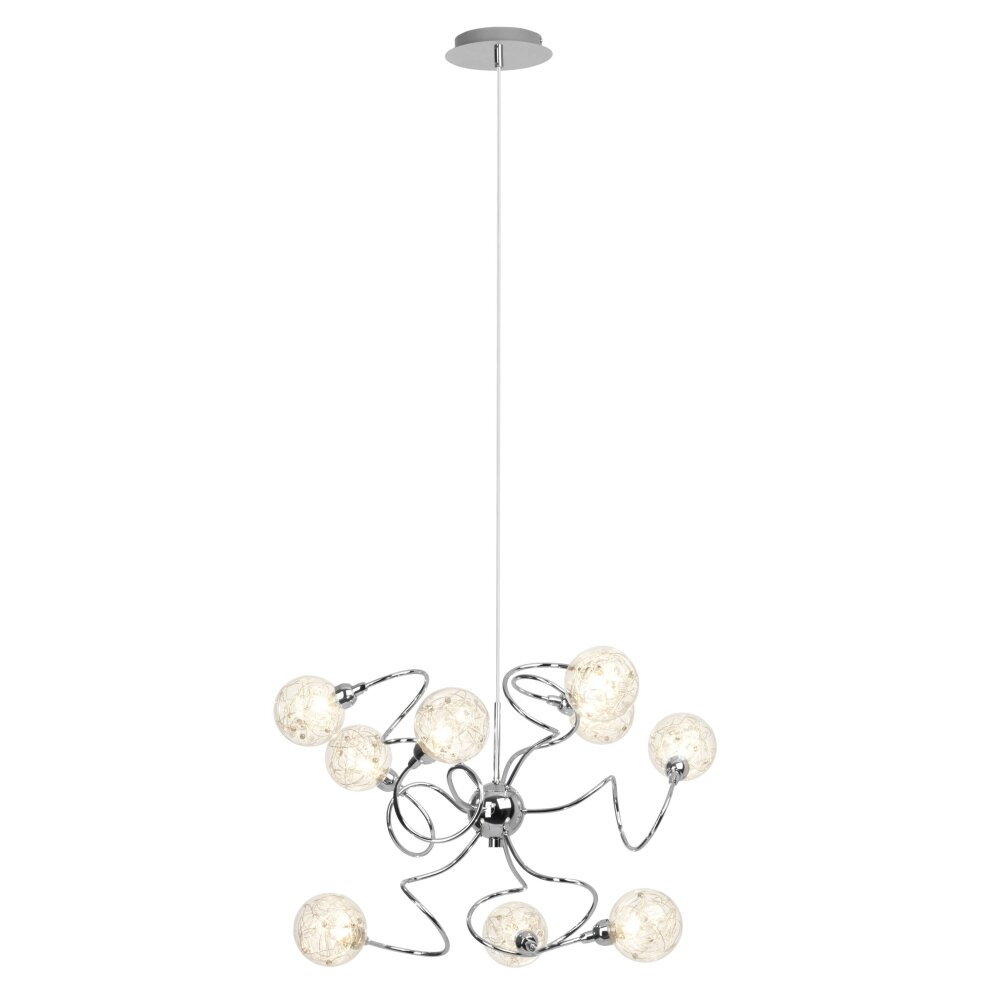 Brilliant Joya Hanglamp Chroom, 9-lichts main product photo
