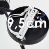 Bacau Plafondlamp Zwart, 4-lichts
