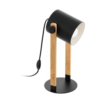 EGLO HORNWOOD Tafellamp Cream, Zwart, 1-licht