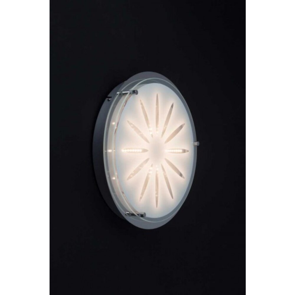 Brilliant Cathleen Muur en plafond verlichting LED Chroom, 1-licht