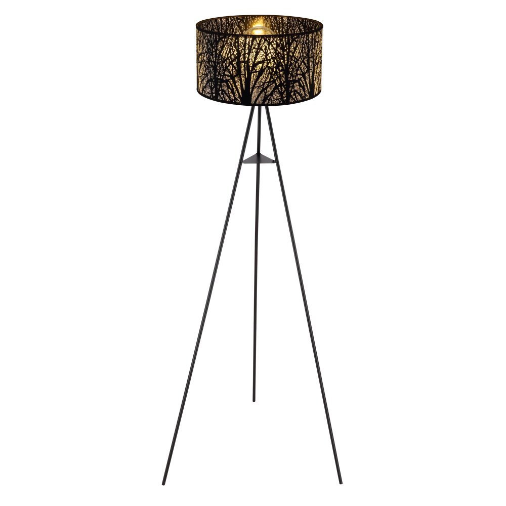 Globo BARZI Staande lamp Zwart, 1-licht main product photo