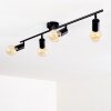 Maidford Plafondlamp Zwart, 4-lichts
