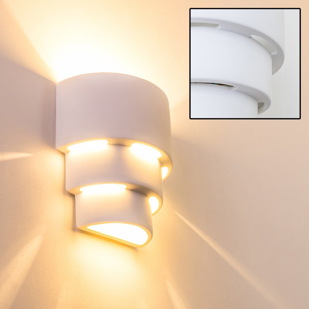 Karatschi Muurlamp Wit, 1-licht main product photo
