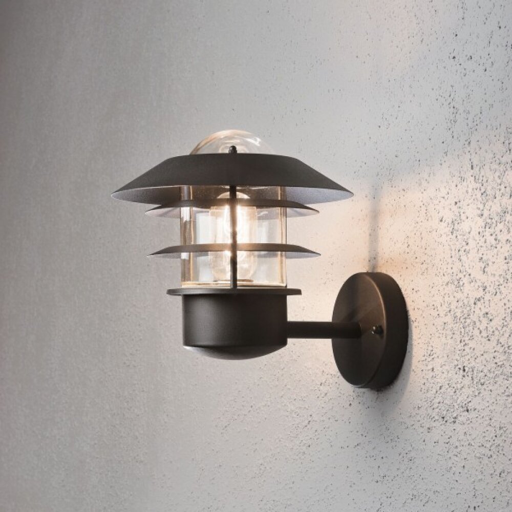 Konstsmide MODENA Muurlamp Zwart, 1-licht main product photo