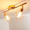 Ferrand Plafondlamp LED Koperkleurig, 2-lichts