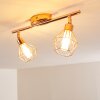 Ferrand Plafondlamp LED Koperkleurig, 2-lichts