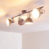 Dompierre Plafondlamp Grijs, Wit, 4-lichts