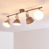 Dompierre Plafondlamp Grijs, Wit, 4-lichts