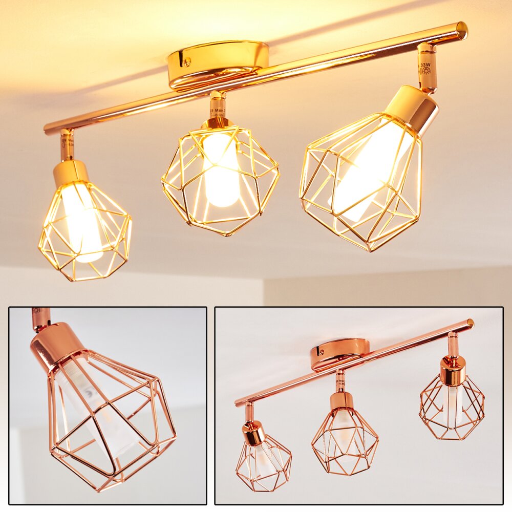 Ferrand Plafondlamp LED Koperkleurig, 3-lichts main product photo