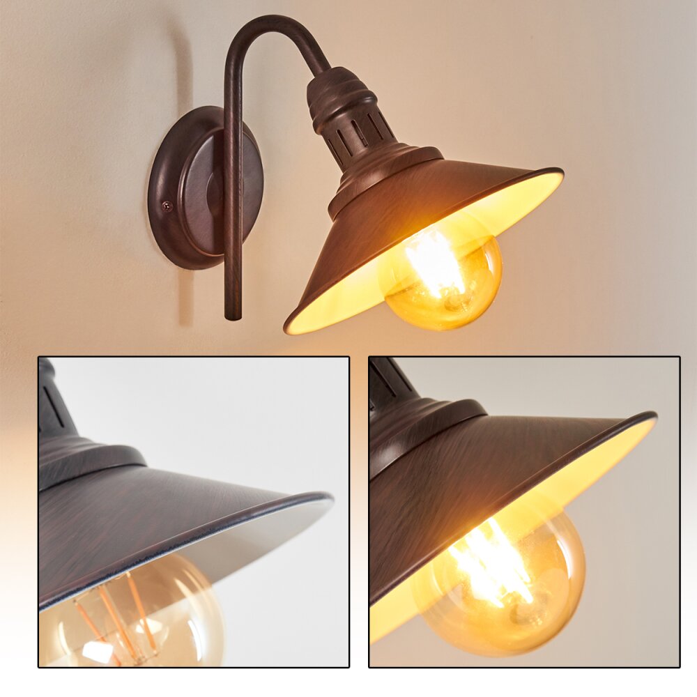 Nibyn Muurlamp Beige, Donkerbruin, 1-licht main product photo