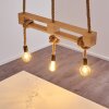 Riekje Hanglamp Bruin, Hout licht, Zwart, 3-lichts Riekje Hanglamp Bruin, Hout licht, Zwart, 3-lichts