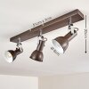 Danikon Plafondlamp Bruin, 3-lichts