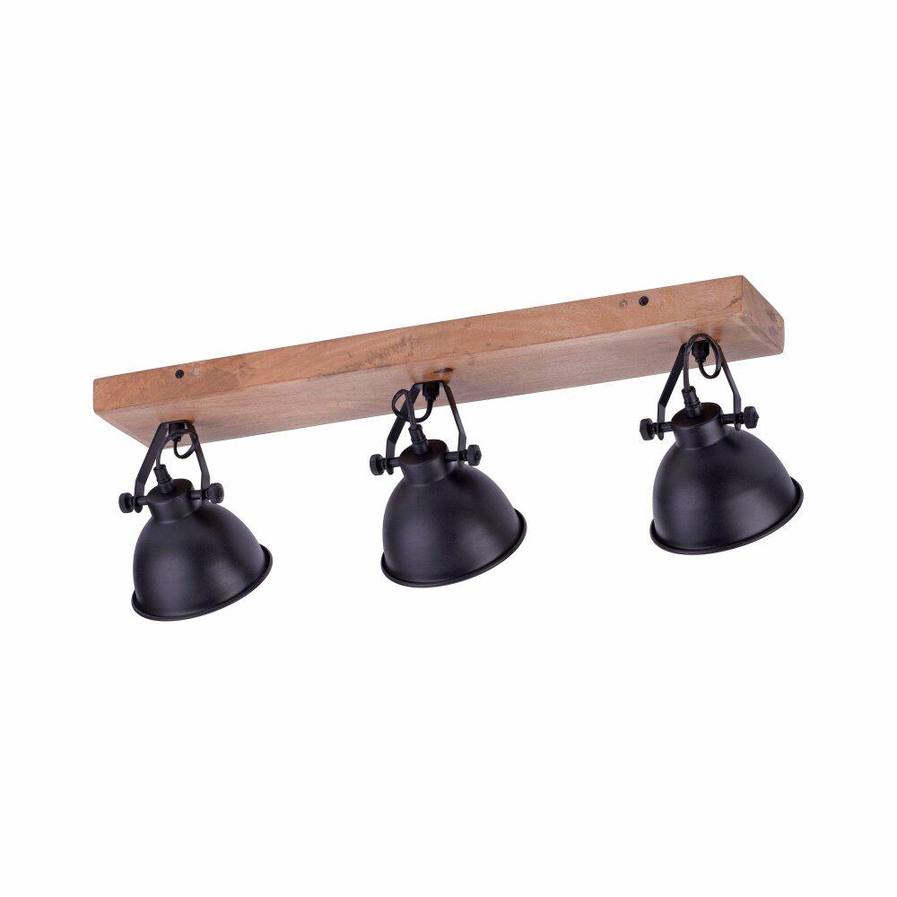 Leuchten-Direkt Samia Spot Zwart, 3-lichts main product photo