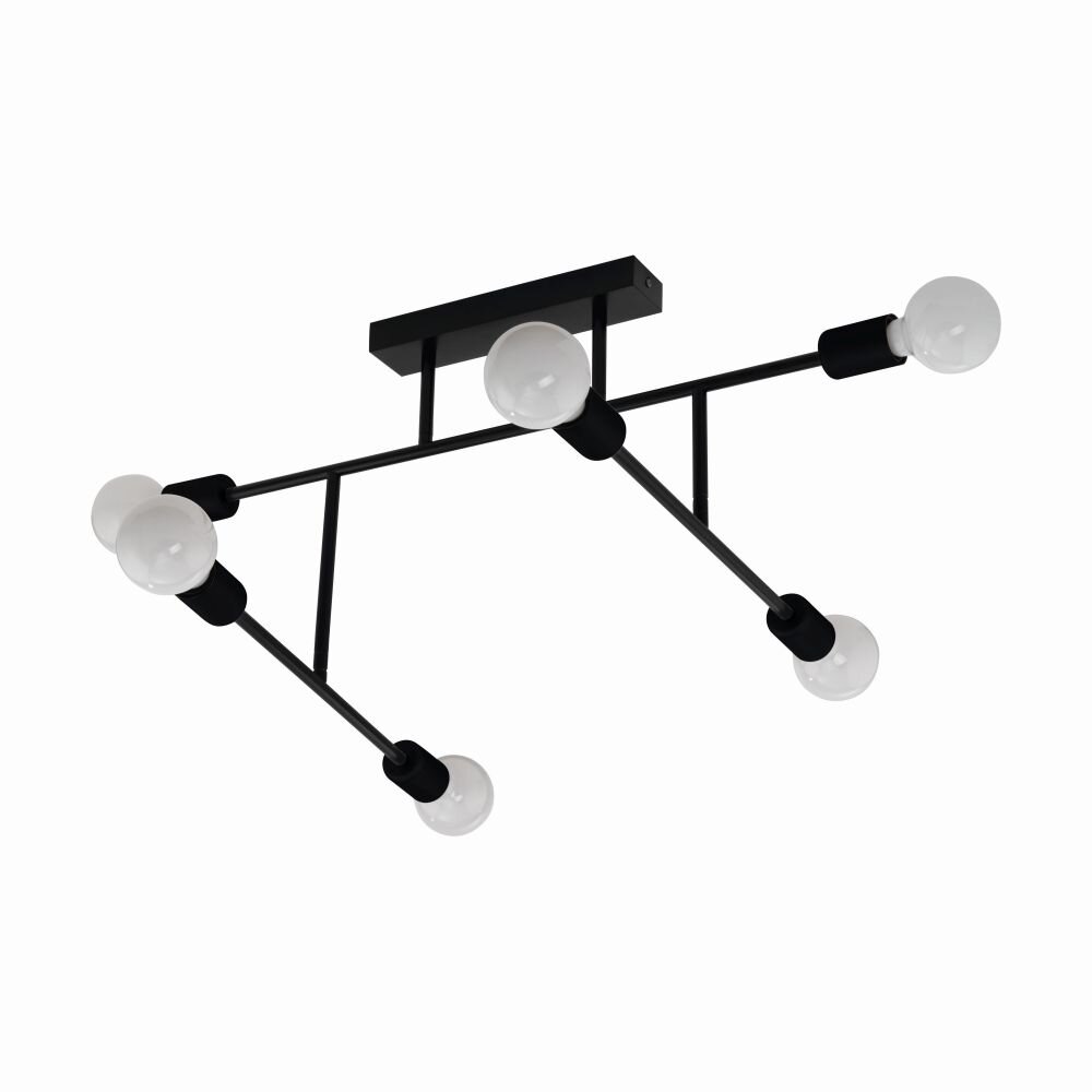 Eglo BELSIANA Plafondlamp Zwart, 6-lichts main product photo