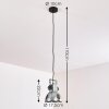 Hora Hanger Roest, Zilver, 1-licht