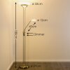 Biot Uplighter LED Nikkel mat, 2-lichts